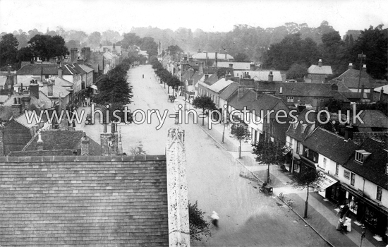 A View form St John's Church Tower, Epping, Essex. c.1908